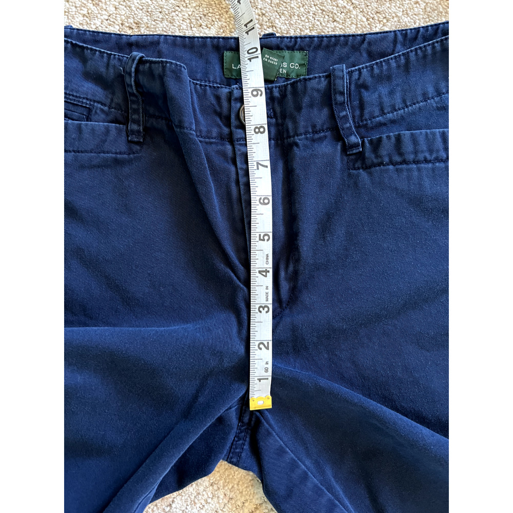 LRL Ralph Lauren Women's Navy Blue 8.5" Flat Front Shorts Size‎ 6 - Picture 5 of 7